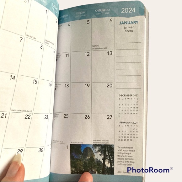 Mini Planner “Inspiration” View the whole month at a time. 2 Full Years! - Picture 4 of 16